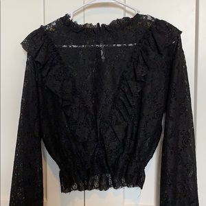 Victorian style lace top